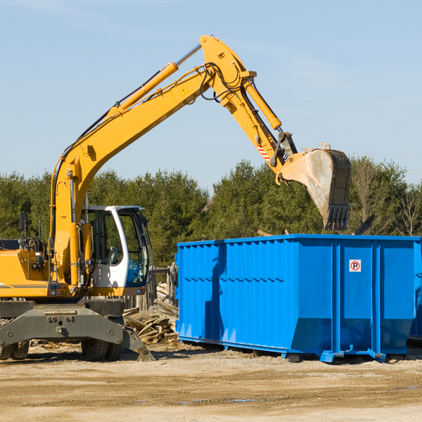 what size residential dumpster rentals are available in Buckhorn